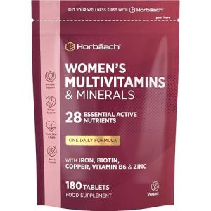 Women's Multivitamin with Iron & Biotin | 180 Veg Tablets