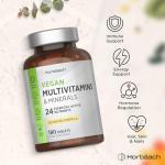 Vegan Multivitamin with B12, D3 & Zinc - 180 Tablets