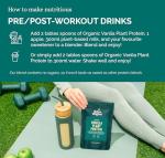 Organic Vanilla Plant Protein Powder with Ginger