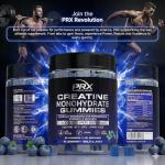 PRX Vegan Creatine Gummies 5000mg - Blueberry
