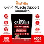 Creatine Monohydrate Gummies 6300mg - Sugar Free