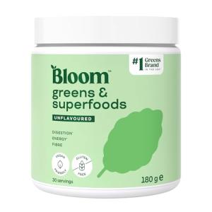Bloom Super Greens Powder with Probiotics, 30 Servings