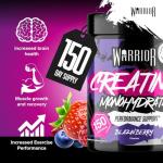 Warrior Creatine Monohydrate Powder 500g - Blazin Berry