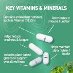Applied Nutrition High Strength Greens Multivitamin Capsules