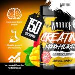 Warrior Creatine Monohydrate Powder 500g - Tropical Sunrise