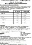 Vegan Blue Raspberry BCAA Powder - 250g