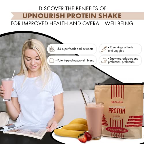 Strawberry Banana Plant-Based Protein Shake - Vegan Meal Replacement