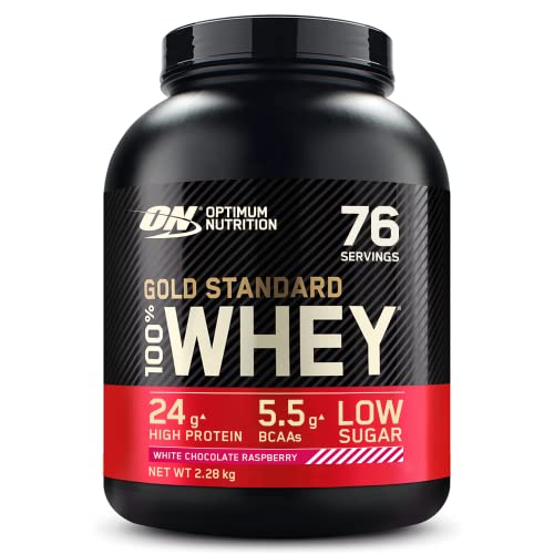 Gold Standard 100% Whey Protein Powder, White Chocolate Raspberry