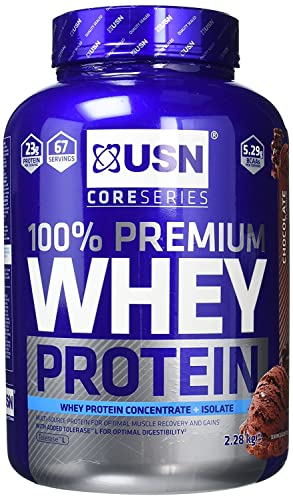 USN 100% Whey Chocolate 2.28 kg: Premium Muscle-Building Protein Blend