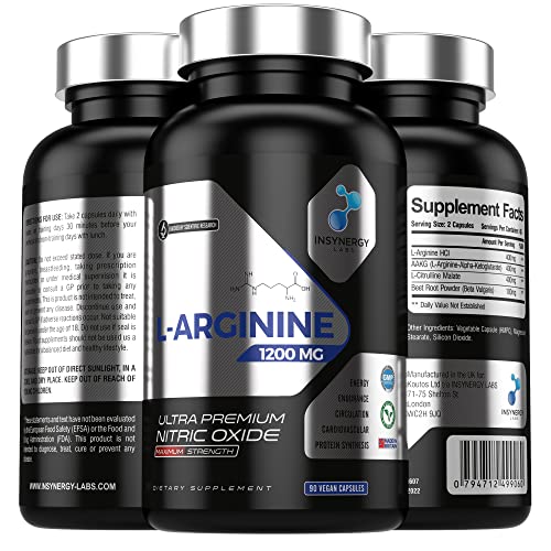 L-Arginine Nitric Oxide Supplement + L-Citrulline | Enhance Performance