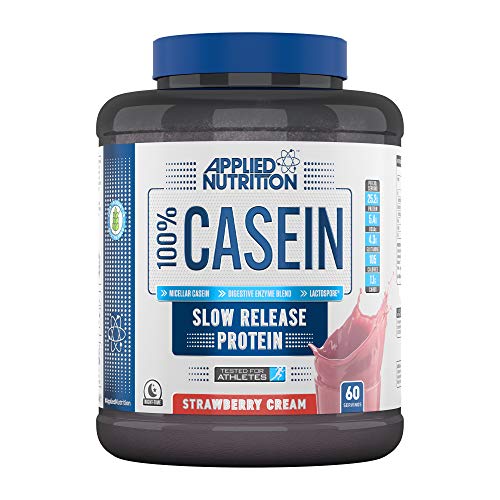 Casein Protein Powder - Slow Release, 1.8kg (Strawberry Cream)