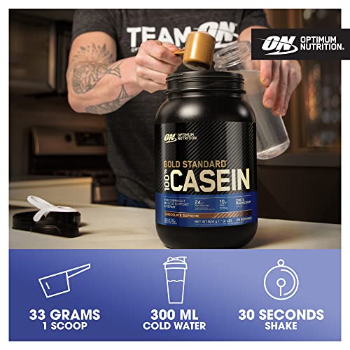 100% Casein Protein Powder for Overnight Muscle Growth, Chocolate