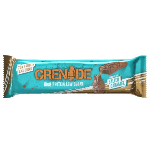 Grenade High Protein Bar - Chocolate Chip Salted Caramel, 12 x 60 g
