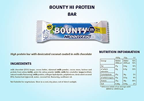 Bounty Hi Protein Bar: Milk Chocolate & Coconut