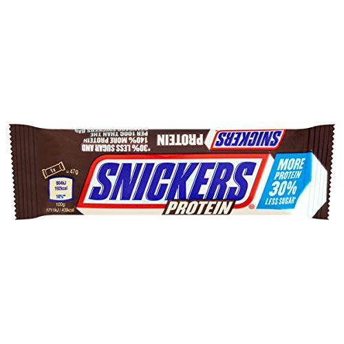 Bulk Snickers Protein Bars, Chocolate & Peanuts, Vegetarian (18x47g)