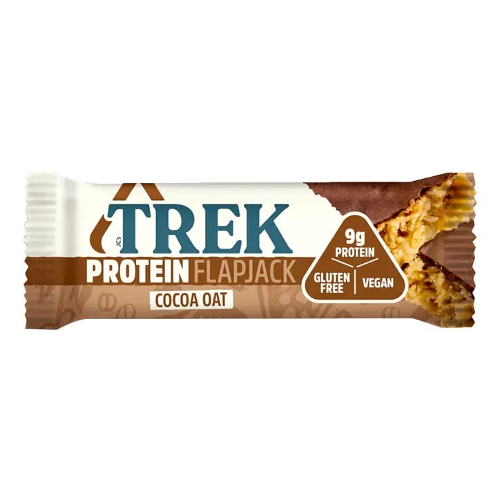TREK Cocoa Oat High Protein Flapjack - Plant Based