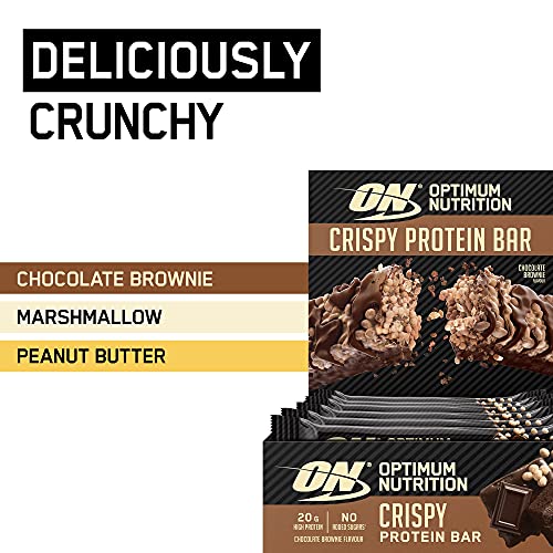 No-Sugar Protein Bars for Bodybuilders: Optimum Nutrition, Chocolate Brownie