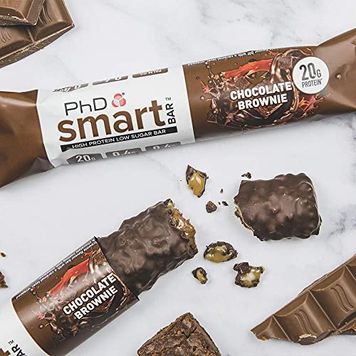 PhD Smart Protein Bar, High Protein, Low Sugar, Chocolate Brownie Flavour
