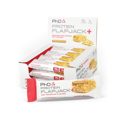 PhD Nutrition Protein Flapjack+, Peanut Butter - 12 Bars