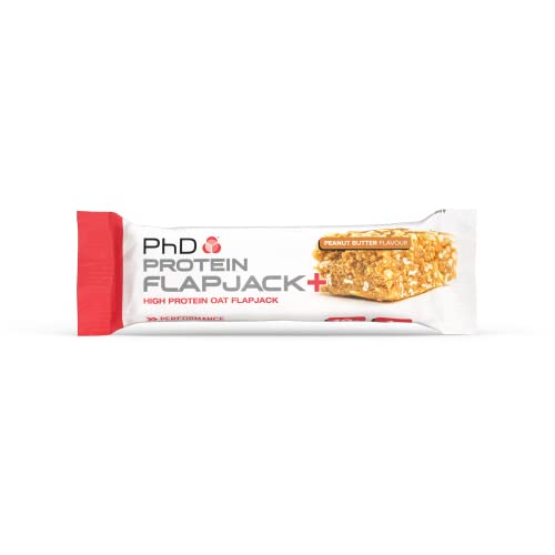 PhD Nutrition Protein Flapjack+, Peanut Butter - 12 Bars