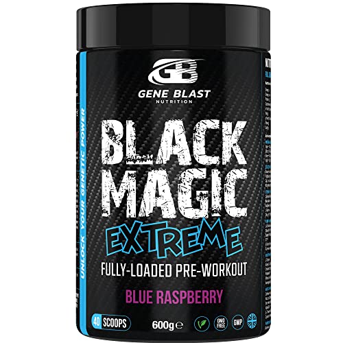 Gene Blast-Black Magic Pre-Workout Powder (Blue Raspberry)