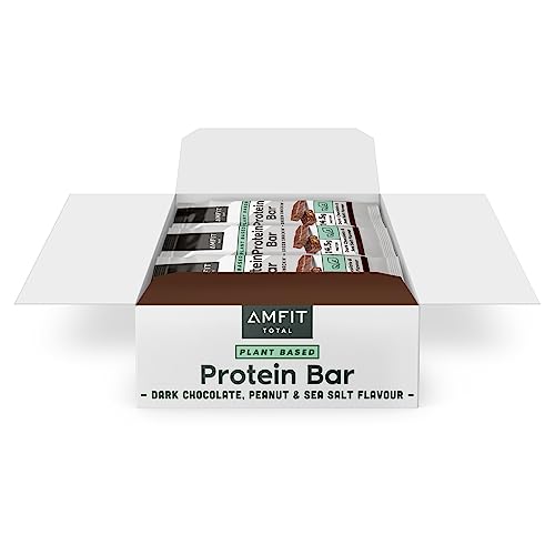 Amfit Nutrition Dark Chocolate & Sea Salt Protein Bar, 12-Pack