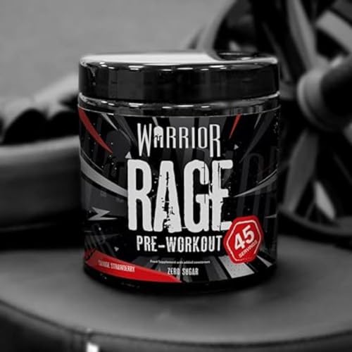 Warrior Rage Pre Workout - High Caffeine - Savage Strawberry