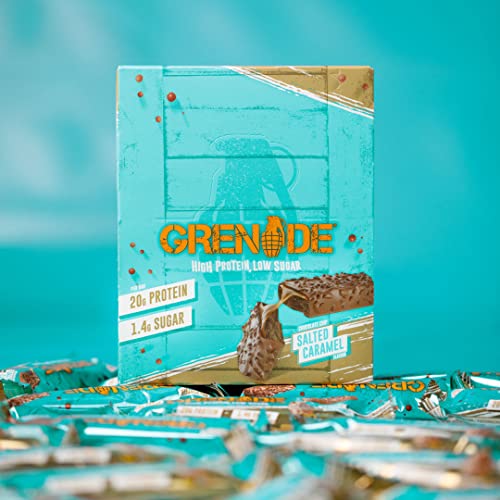 Grenade High Protein Bar - Chocolate Chip Salted Caramel, 12 x 60 g