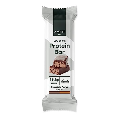 Amfit Nutrition Protein Bar, Chocolate Fudge, 12-Pack