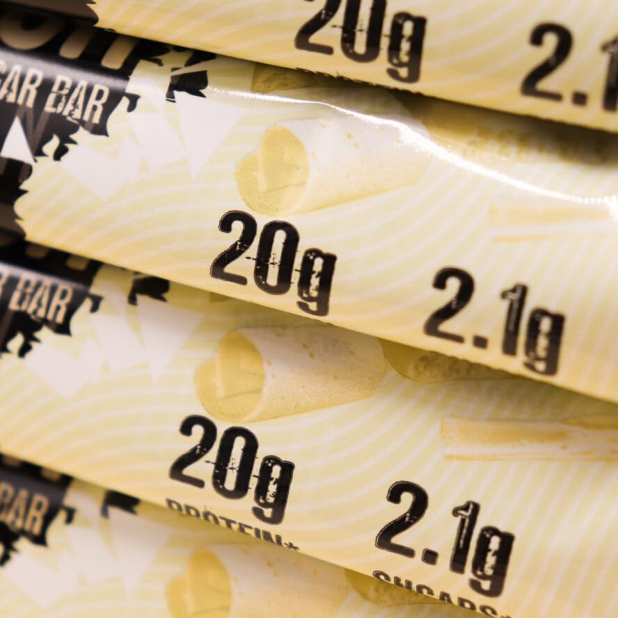 Warrior CRUNCH Protein Bars - White Chocolate - 12 Pack