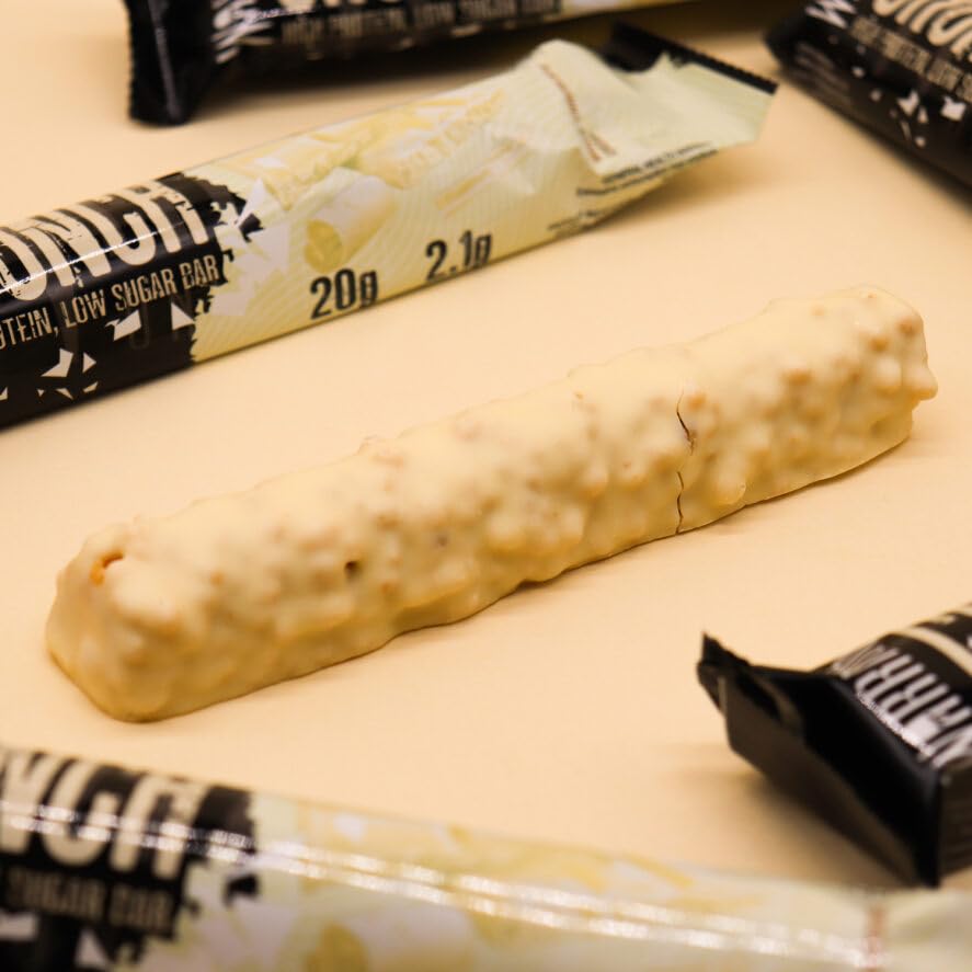 Warrior CRUNCH Protein Bars - White Chocolate - 12 Pack