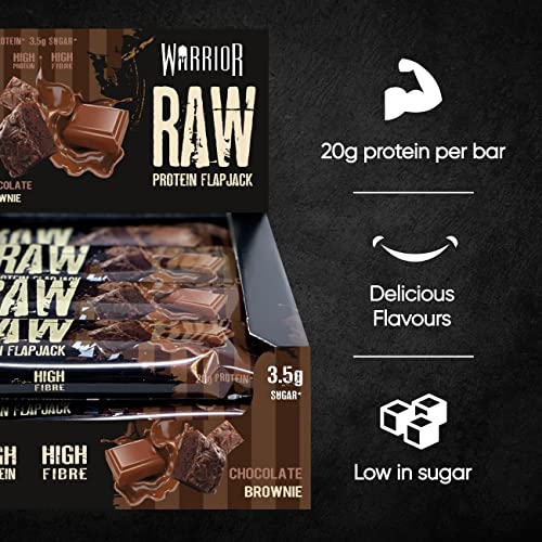 Warrior Raw Protein Flapjack (Choc Brownie) 12X75G