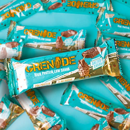 Grenade High Protein Bar - Chocolate Chip Salted Caramel, 12 x 60 g