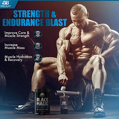 Gene Blast-Black Magic Pre-Workout Powder (Blue Raspberry)