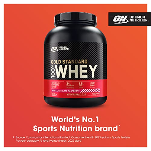 Gold Standard 100% Whey Protein Powder, White Chocolate Raspberry