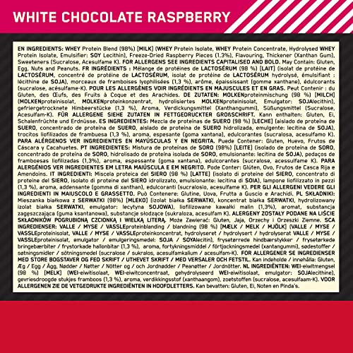 Gold Standard 100% Whey Protein Powder, White Chocolate Raspberry