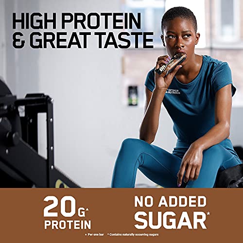 No-Sugar Protein Bars for Bodybuilders: Optimum Nutrition, Chocolate Brownie
