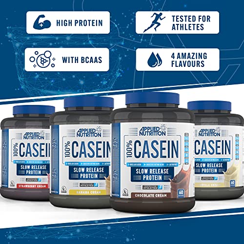 Casein Protein Powder - Slow Release, 1.8kg (Strawberry Cream)