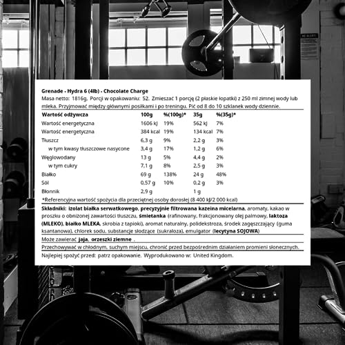 Grenade Hydra 6 Protein Powder - Chocolate Charge