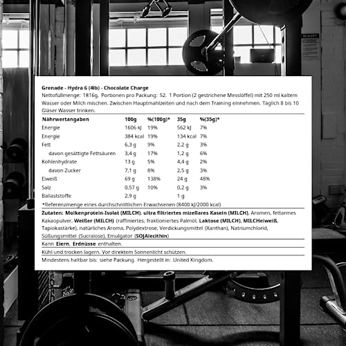 Grenade Hydra 6 Protein Powder - Chocolate Charge