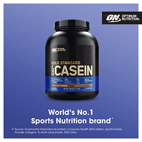 100% Casein Protein Powder for Overnight Muscle Growth, Chocolate