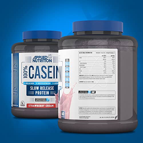 Casein Protein Powder - Slow Release, 1.8kg (Strawberry Cream)
