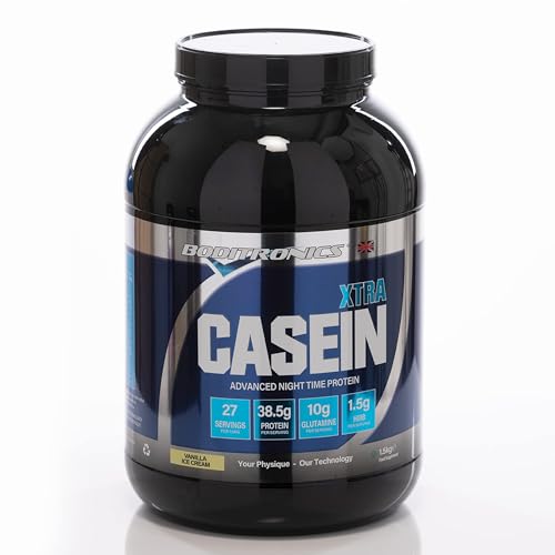Boditronics Casein Xtra Slow-Release Protein Powder - Vanilla Ice Cream