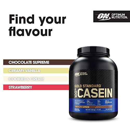 100% Casein Protein Powder for Overnight Muscle Growth, Chocolate