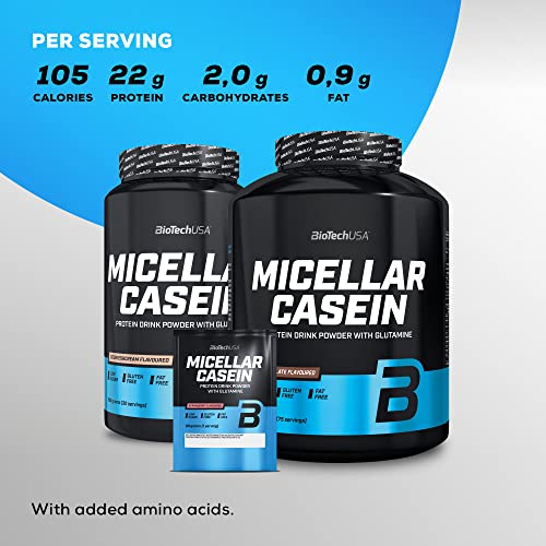 BioTechUSA Micellar Casein, Chocolate Protein Powder 2.27kg
