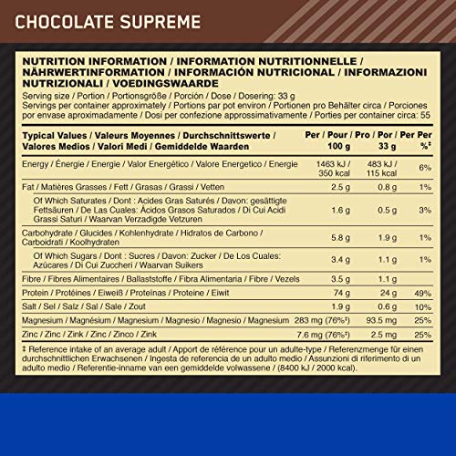 100% Casein Protein Powder for Overnight Muscle Growth, Chocolate