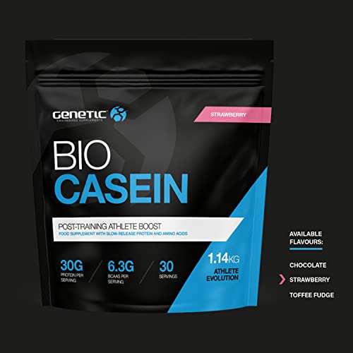 Genetic Supplements Muscle Building Protein - Strawberry, 30 Servings