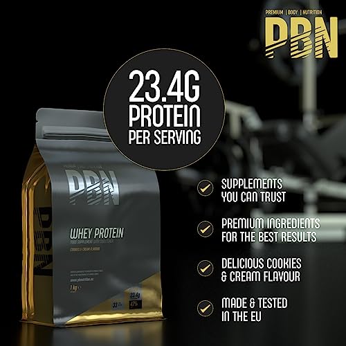 PBN - Premium Body Nutrition Whey Protein 1kg - Cookies, Enhanced Flavor