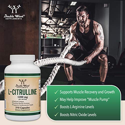 L Citrulline Capsules 1,200mg 210 Count - Muscle Recovery