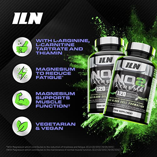 NO2 Xtreme - Nitric Oxide Booster - Pre Workout Capsules